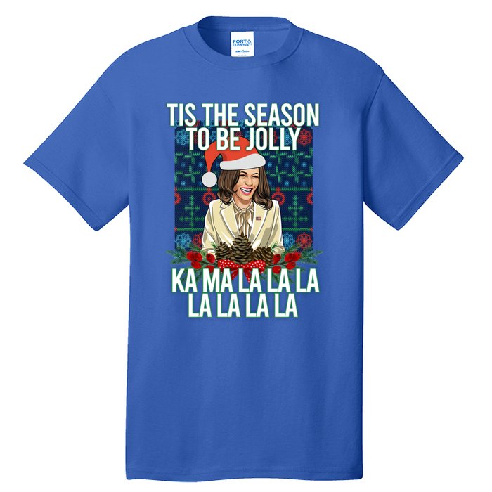 Kamala Harris Ugly Christmas Sweater Funny Tis The Season Great Gift Tall T-Shirt