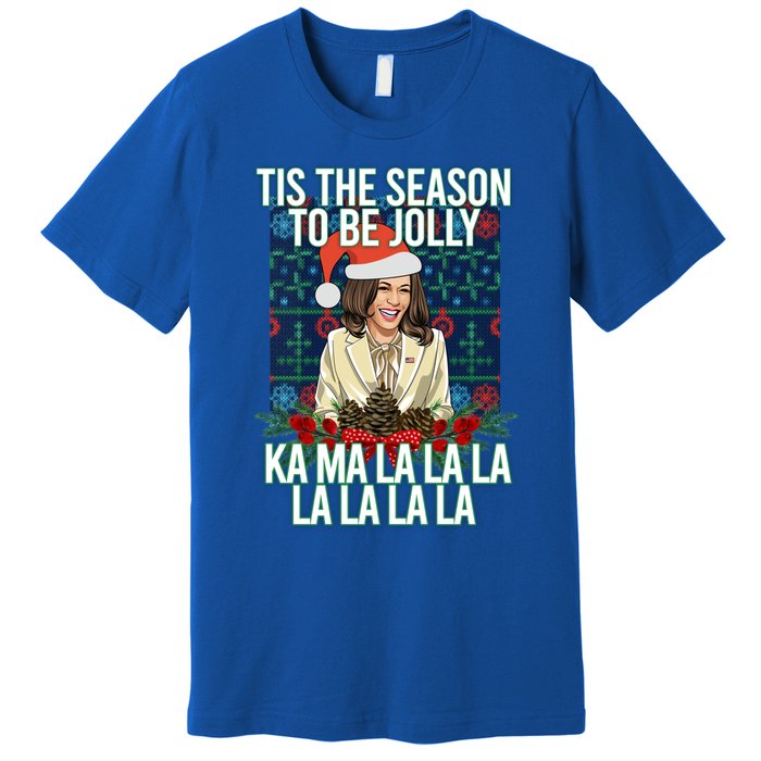 Kamala Harris Ugly Christmas Sweater Funny Tis The Season Great Gift Premium T-Shirt