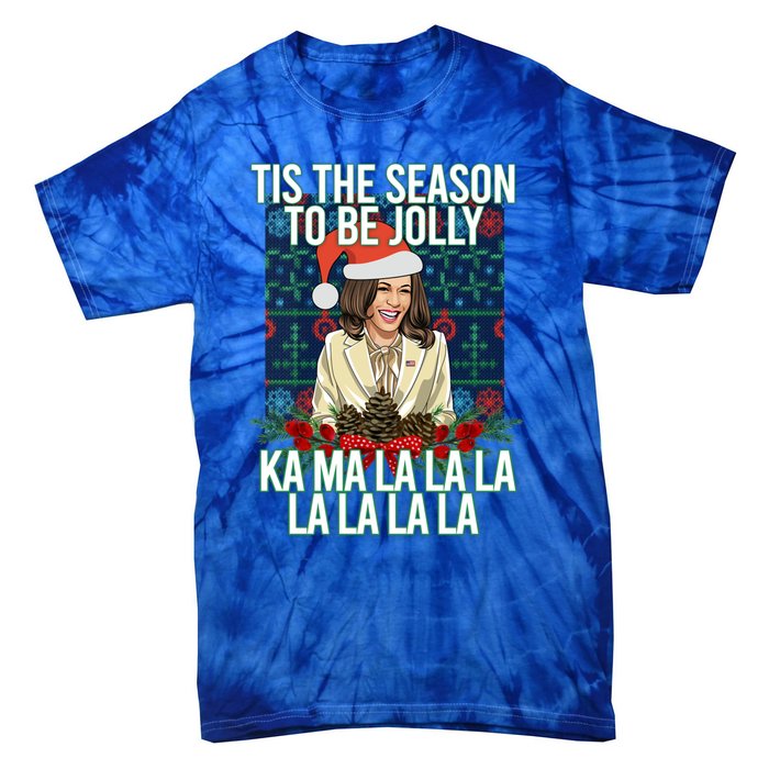 Kamala Harris Ugly Christmas Sweater Funny Tis The Season Great Gift Tie-Dye T-Shirt