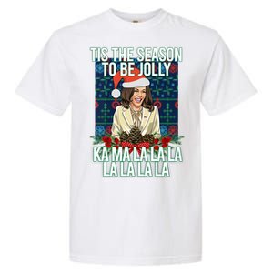 Kamala Harris Ugly Christmas Sweater Funny Tis The Season Great Gift Garment-Dyed Heavyweight T-Shirt