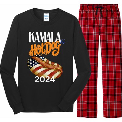 Kamala Harris Usa Election 2024 President Kamala Is Hot Dog Long Sleeve Pajama Set