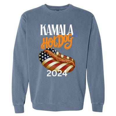 Kamala Harris Usa Election 2024 President Kamala Is Hot Dog Garment-Dyed Sweatshirt