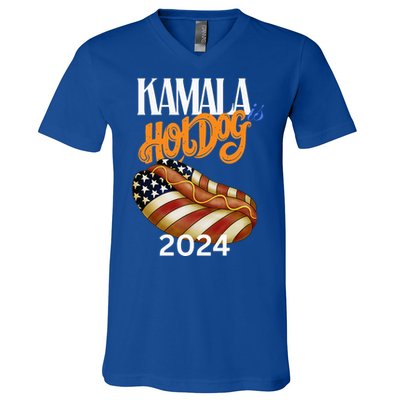 Kamala Harris Usa Election 2024 President Kamala Is Hot Dog V-Neck T-Shirt