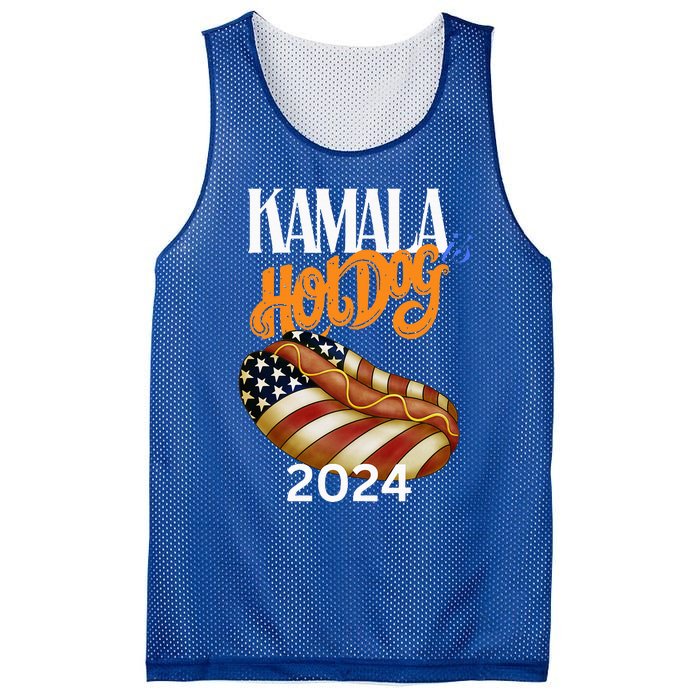 Kamala Harris Usa Election 2024 President Kamala Is Hot Dog Mesh Reversible Basketball Jersey Tank