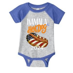 Kamala Harris Usa Election 2024 President Kamala Is Hot Dog Infant Baby Jersey Bodysuit