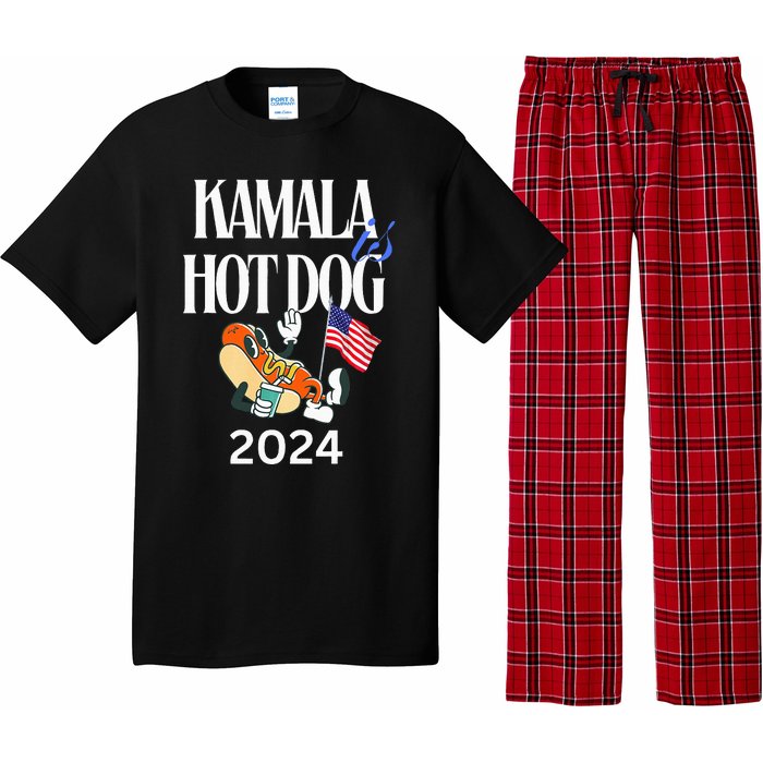 Kamala Harris Usa Election 2024 President Kamala Is Hot Dog Pajama Set