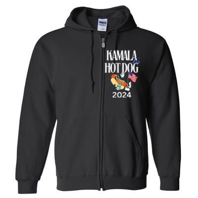 Kamala Harris Usa Election 2024 President Kamala Is Hot Dog Full Zip Hoodie