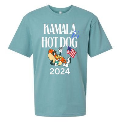 Kamala Harris Usa Election 2024 President Kamala Is Hot Dog Sueded Cloud Jersey T-Shirt