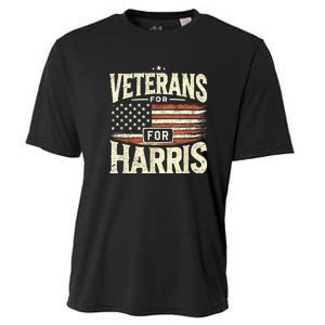 Kamala Harris Us Flag Veterans For Harris 2024 Military Vets Gift Cooling Performance Crew T-Shirt