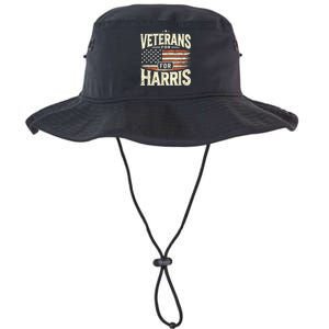 Kamala Harris Us Flag Veterans For Harris 2024 Military Vets Gift Legacy Cool Fit Booney Bucket Hat