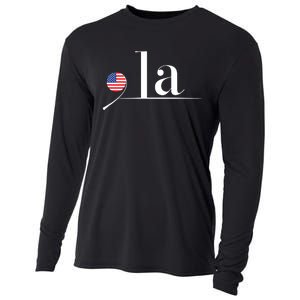 Kamala Harris Us Flag Cooling Performance Long Sleeve Crew