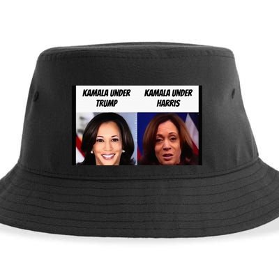 Kamala Harris Under Trump Funny Trump Supporter Sustainable Bucket Hat