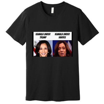 Kamala Harris Under Trump Funny Trump Supporter Premium T-Shirt