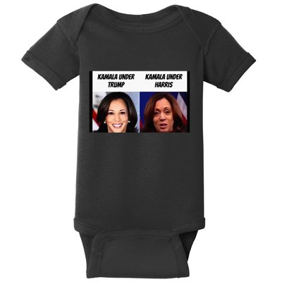 Kamala Harris Under Trump Funny Trump Supporter Baby Bodysuit