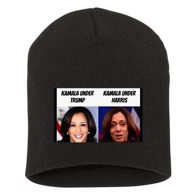 Kamala Harris Under Trump Funny Trump Supporter Short Acrylic Beanie