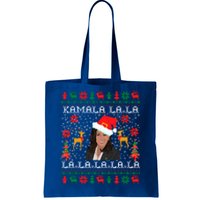 Kamala Harris Ugly Christmas Merry Xmas Comma La Cool Gift Tote Bag