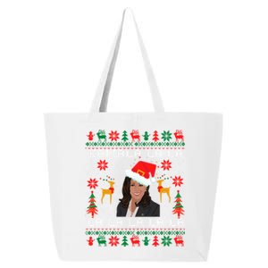 Kamala Harris Ugly Christmas Merry Xmas Comma La Cool Gift 25L Jumbo Tote