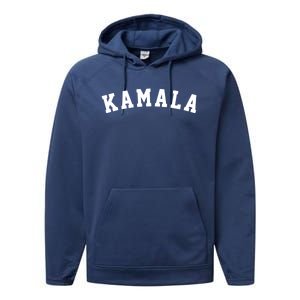 Kamala Harris Varsity Funny Gift Performance Fleece Hoodie