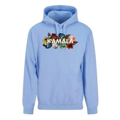 Kamala Harris Vintage Floral Feminine First Female President Meaningful Gift Unisex Surf Hoodie