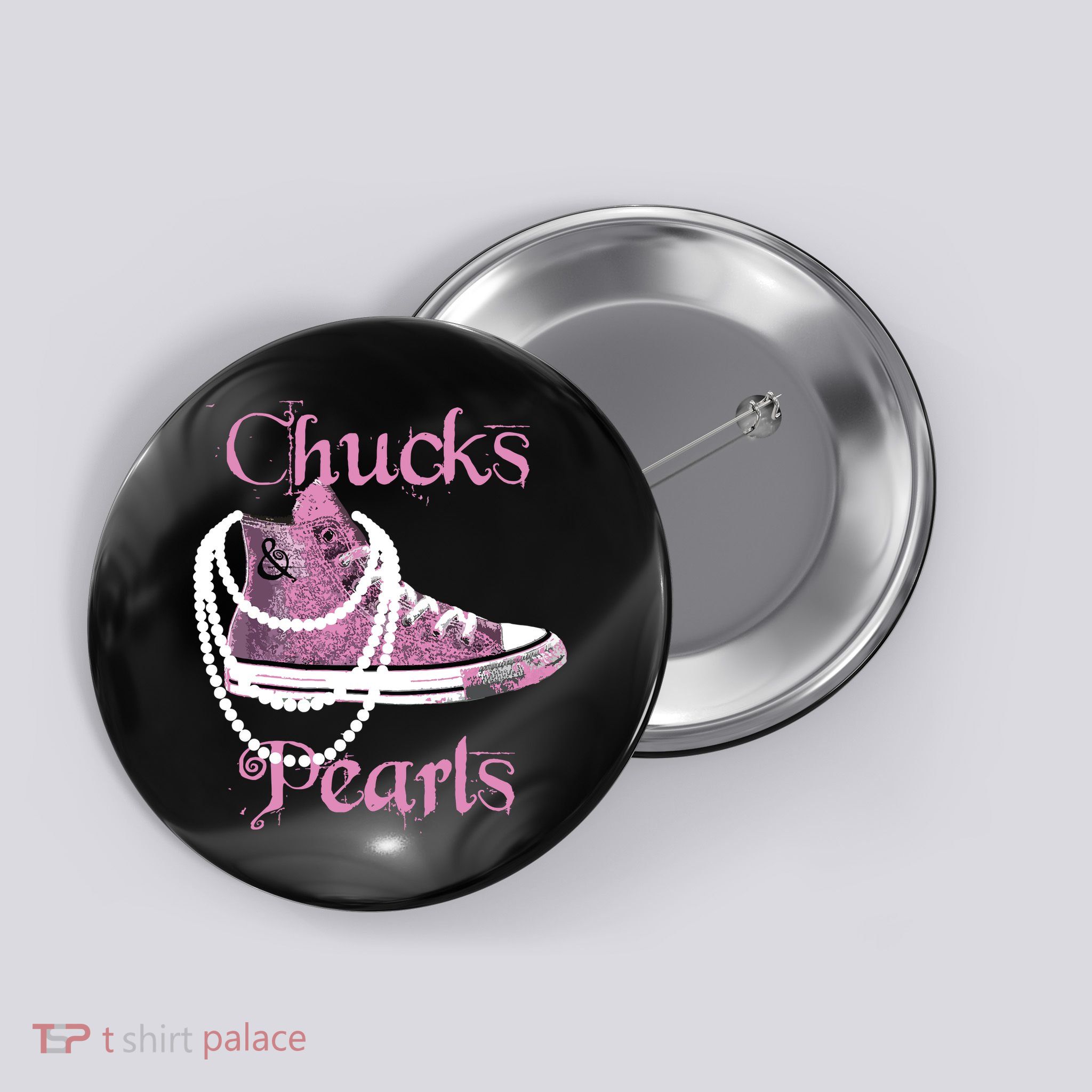 Kamala Harris Vice President Chucks And Pearls Button
