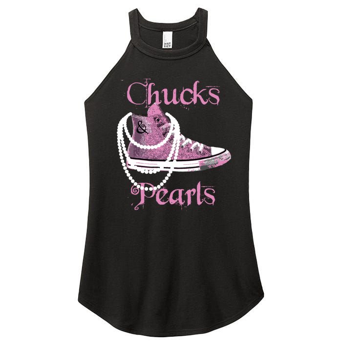 Kamala Harris Vice President Chucks And Pearls Women’s Perfect Tri Rocker Tank