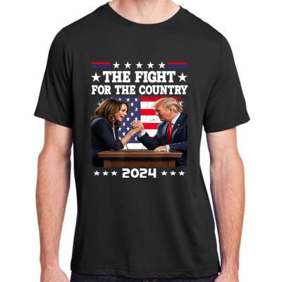 Kamala Harris Vs Trump The Fight For The Country 2024 Adult ChromaSoft Performance T-Shirt