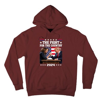 Kamala Harris Vs Trump The Fight For The Country 2024 Hoodie