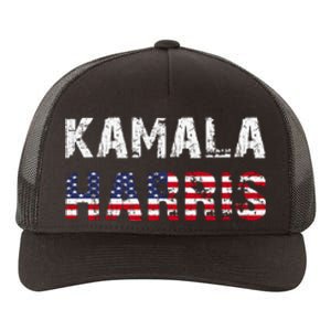 Kamala Harris | Vote 2024 America Flag Usa Yupoong Adult 5-Panel Trucker Hat