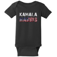 Kamala Harris | Vote 2024 America Flag Usa Baby Bodysuit