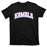 Kamala Harris Varsity Style Arch Lettering T-Shirt