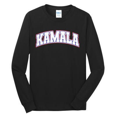 Kamala Harris Varsity Style Arch Lettering Tall Long Sleeve T-Shirt