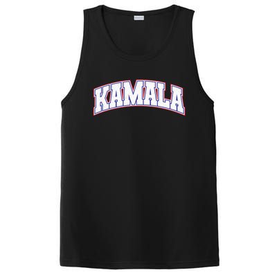 Kamala Harris Varsity Style Arch Lettering PosiCharge Competitor Tank