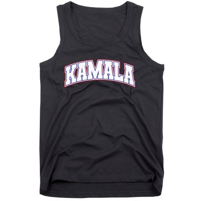 Kamala Harris Varsity Style Arch Lettering Tank Top