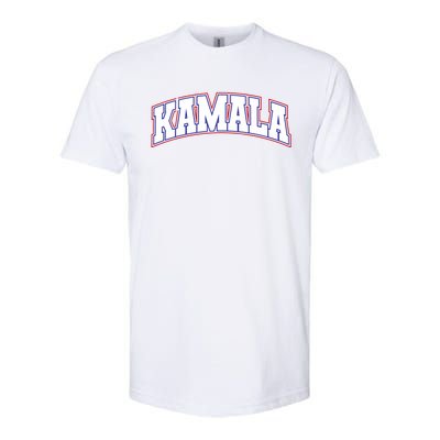 Kamala Harris Varsity Style Arch Lettering Softstyle CVC T-Shirt