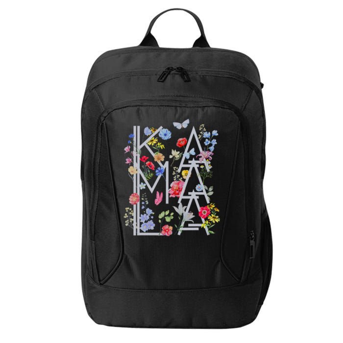 Kamala Harris Vintage Floral Feminine First Female President City Backpack