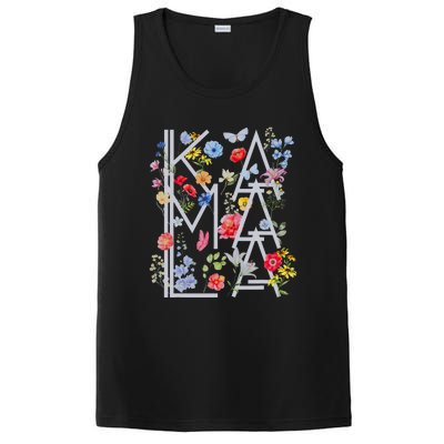 Kamala Harris Vintage Floral Feminine First Female President PosiCharge Competitor Tank