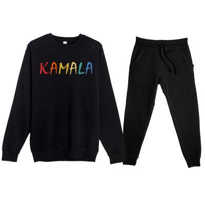 Kamala Harris Vice President Premium Crewneck Sweatsuit Set