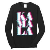 Kamala Harris Vintage Style Abstract Design Long Sleeve Shirt