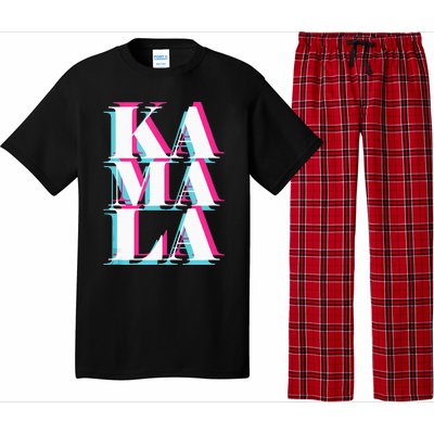 Kamala Harris Vintage Style Abstract Design Pajama Set