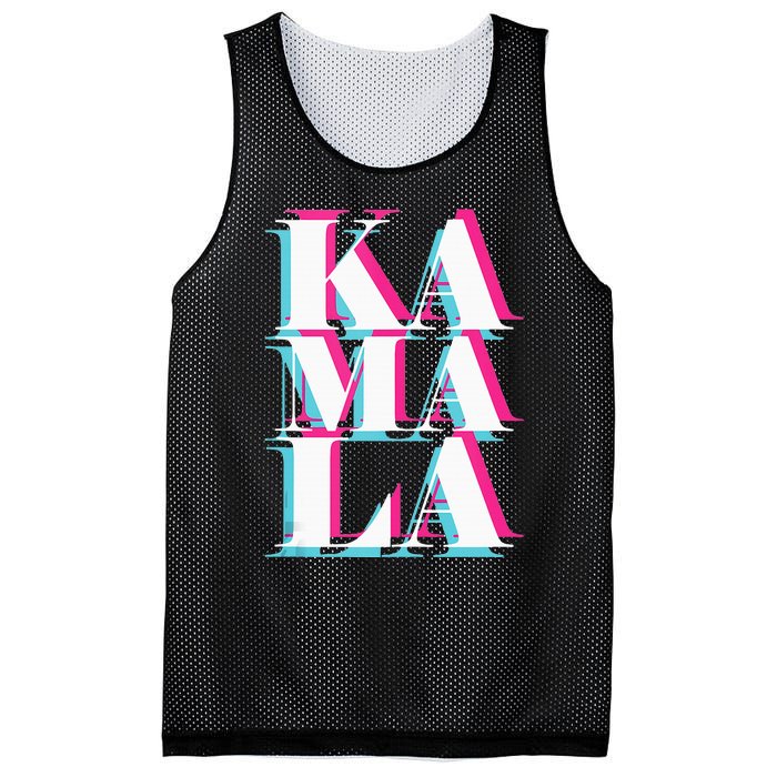 Kamala Harris Vintage Style Abstract Design Mesh Reversible Basketball Jersey Tank