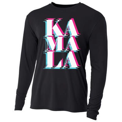 Kamala Harris Vintage Style Abstract Design Cooling Performance Long Sleeve Crew