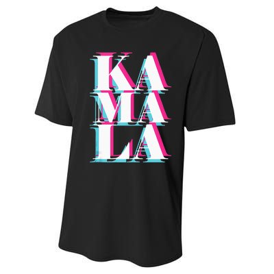 Kamala Harris Vintage Style Abstract Design Performance Sprint T-Shirt