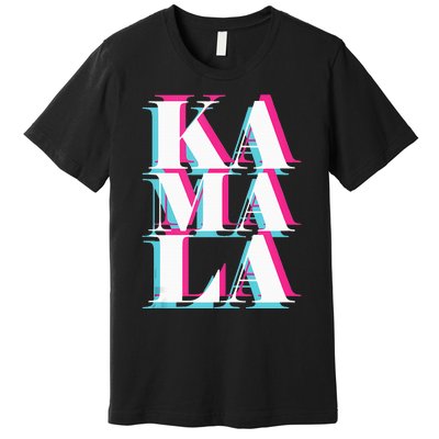 Kamala Harris Vintage Style Abstract Design Premium T-Shirt