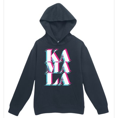 Kamala Harris Vintage Style Abstract Design Urban Pullover Hoodie