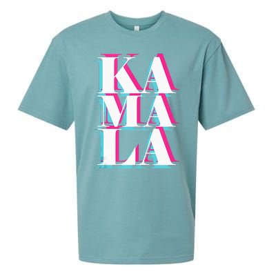 Kamala Harris Vintage Style Abstract Design Sueded Cloud Jersey T-Shirt