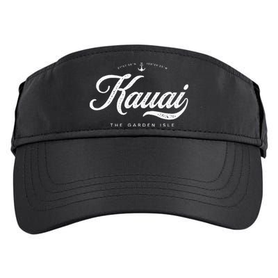 Kauai Hawaii Vintage Retro Adult Drive Performance Visor