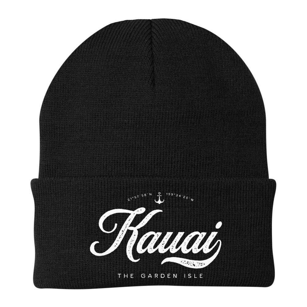 Kauai Hawaii Vintage Retro Beanie