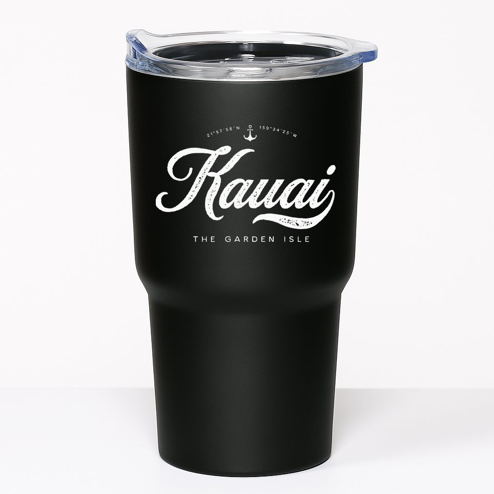 Kauai Hawaii Vintage Retro Tumbler