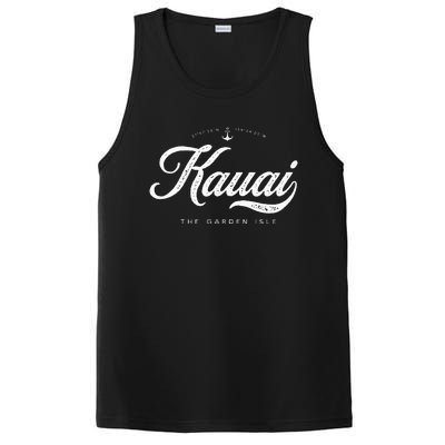 Kauai Hawaii Vintage Retro PosiCharge Competitor Tank