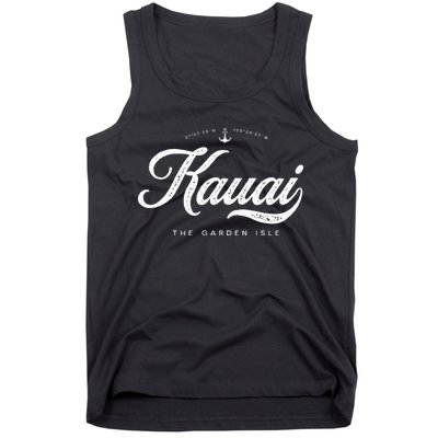 Kauai Hawaii Vintage Retro Tank Top